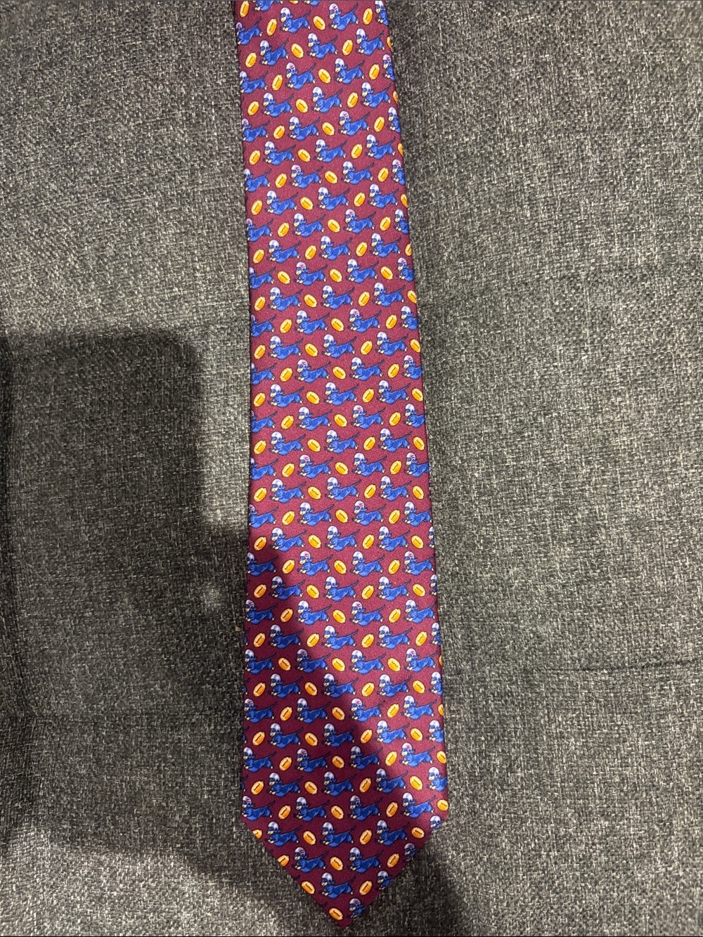 Classic Red Patterned Men's Tie - Unbranded